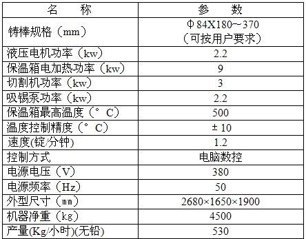 vt-85a全自动铸棒机锡锭机