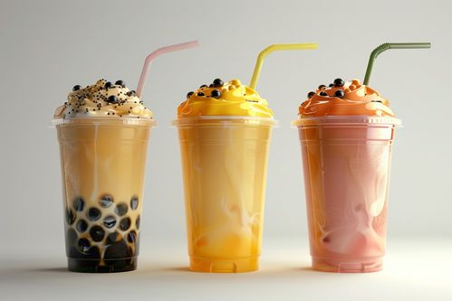 焦糖珍珠奶茶 饮品摄影与广告素材的完美融合